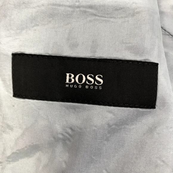 HUGO BOSS Pasolini Wool Blend Blazer Men 44R Black Business Timeless Made In USA - Picture 10 of 16